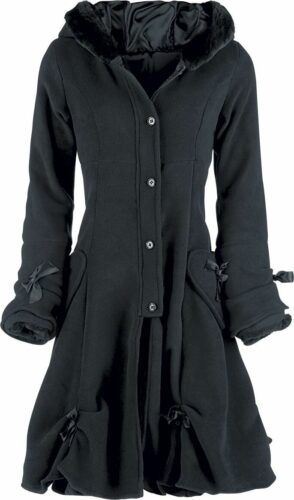 Poizen Industries Alice Coat Dívcí kabát černá