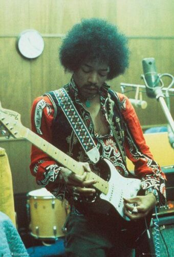 Jimi Hendrix Studio plakát vícebarevný