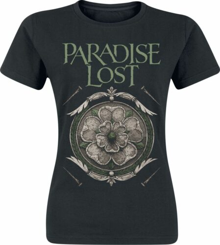 Paradise Lost Rose dívcí tricko černá