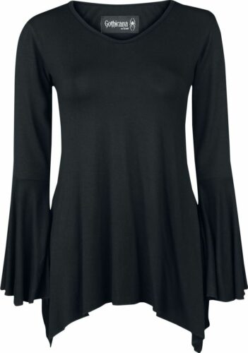 Gothicana by EMP Bat Country dívcí triko s dlouhými rukávy černá