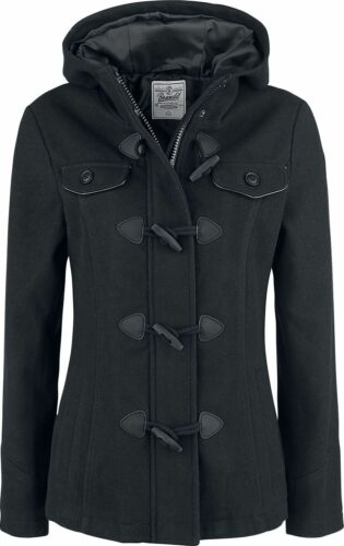 Brandit Girls Duffle Coat Dívcí kabát černá