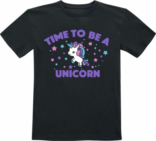 Einhorn Time To Be A Unicorn detské tricko černá