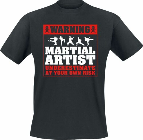 Warning: Martial Artist tricko černá