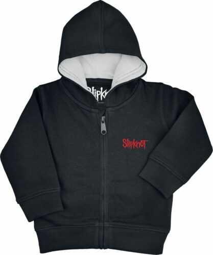 Slipknot Logo detská mikina s kapucí na zip černá