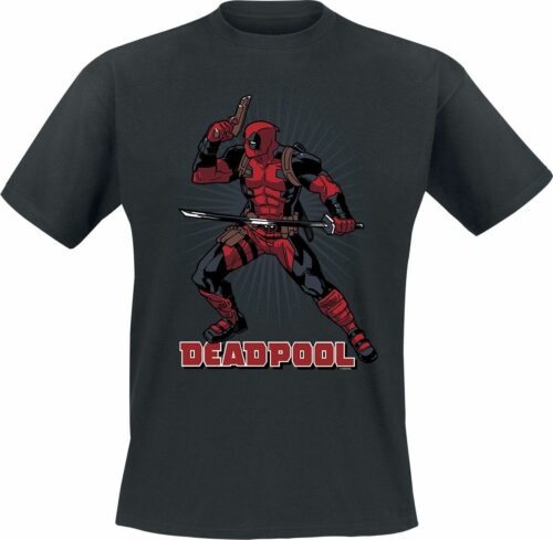 Deadpool Ready To Fight tricko černá