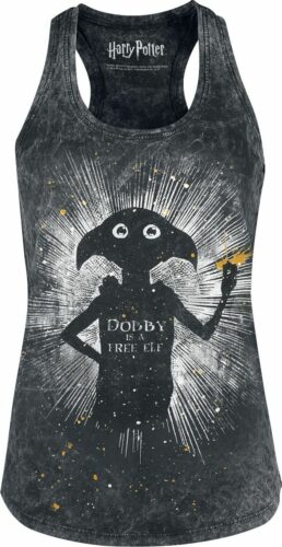 Harry Potter Dobby Is A Free Elf dívcí top černá