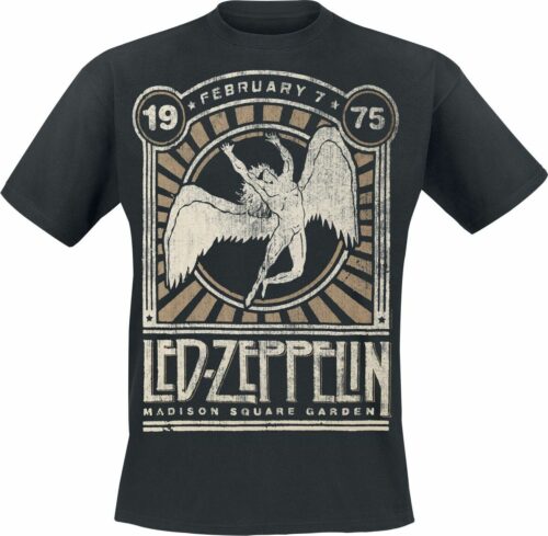 Led Zeppelin Madison Square Garden 1975 tricko černá