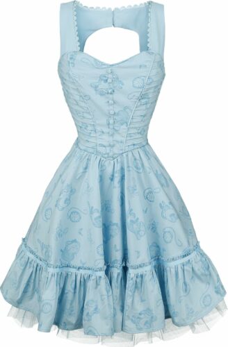 Alice in Wonderland Hinter den Spiegeln - Alice Classic šaty modrá