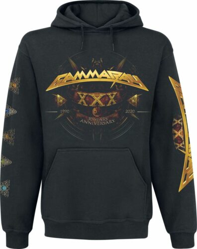 Gamma Ray 30 Years Golden Logo mikina s kapucí černá