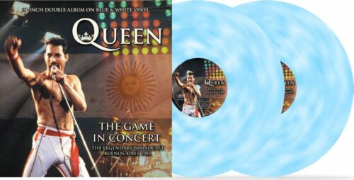 Queen The game in concert - The legendary broadcast Buenos Aires 1981 2 x 10 inch-MAXI modrá/bílá