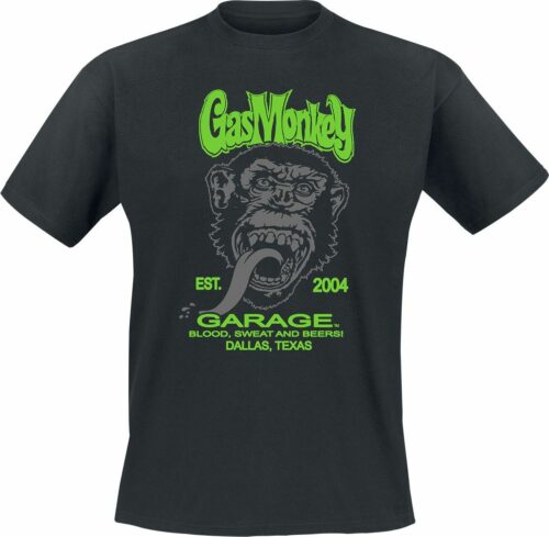Gas Monkey Garage Green Light tricko černá