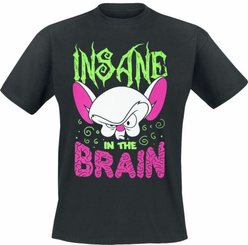 Animaniacs Pinky And The Brain - Insane In The Brain tricko černá