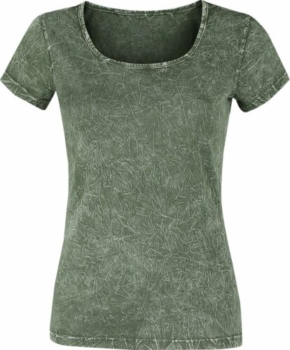 Black Premium by EMP Zelené tričko s pokrčeným efektem dívcí tricko zelená