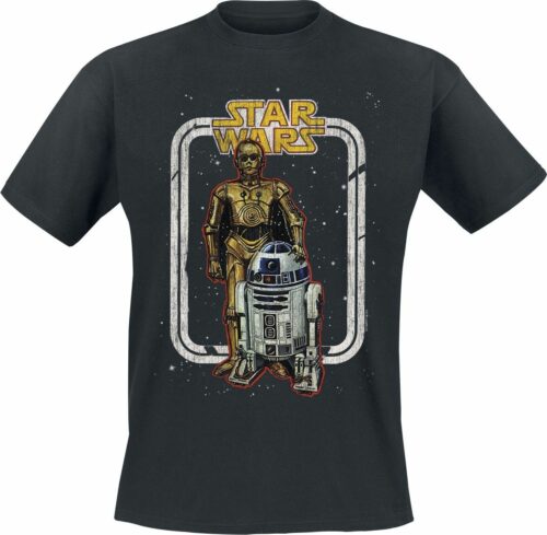 Star Wars R2-D2 - C3PO tricko černá