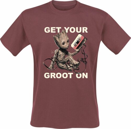 Strážci galaxie Vol.2 - Get your Groot on tricko červená