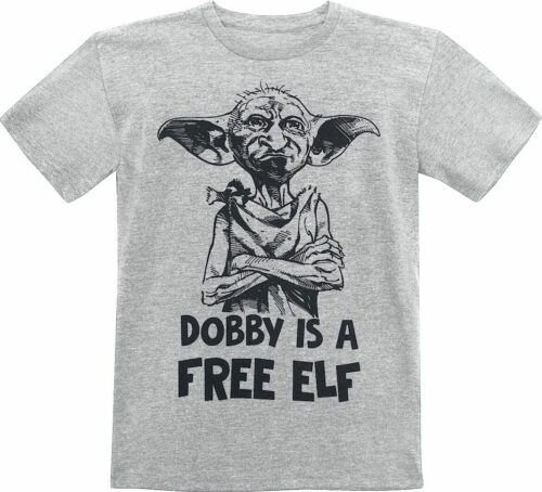 Harry Potter Dobby Is A Free Elf detské tricko prošedivelá