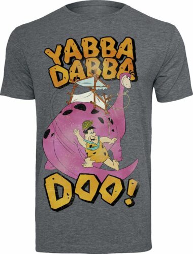 The Flintstones Yabba Dabba Doo! tricko šedá