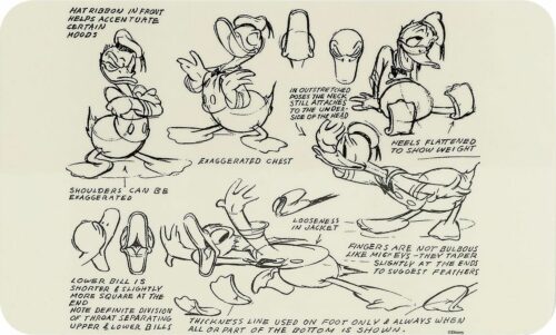 Mickey & Minnie Mouse Donald Duck Sketch Krájecí prkénko vícebarevný