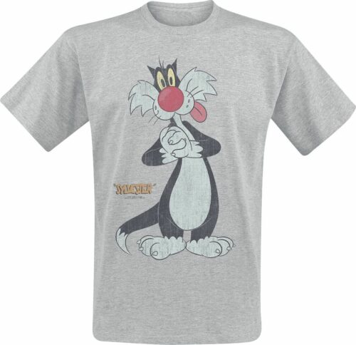Looney Tunes Sylvester tricko smíšená svetle šedá