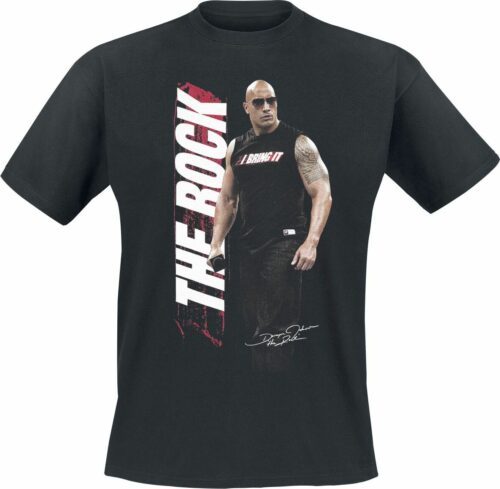 WWE The Rock - Bring It tricko černá