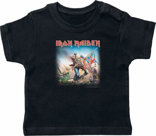 Iron Maiden Trooper Baby detská košile černá