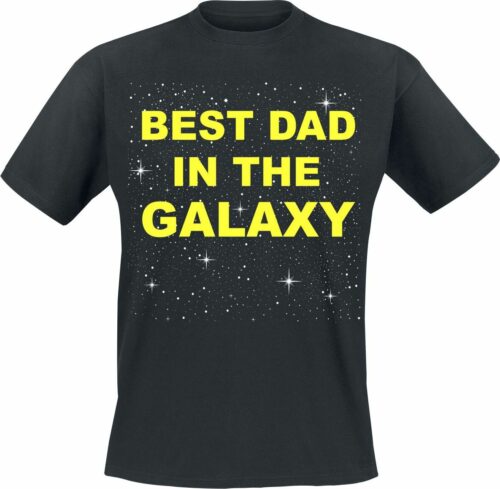 Family & Baby Best Dad In The Galaxy tricko černá