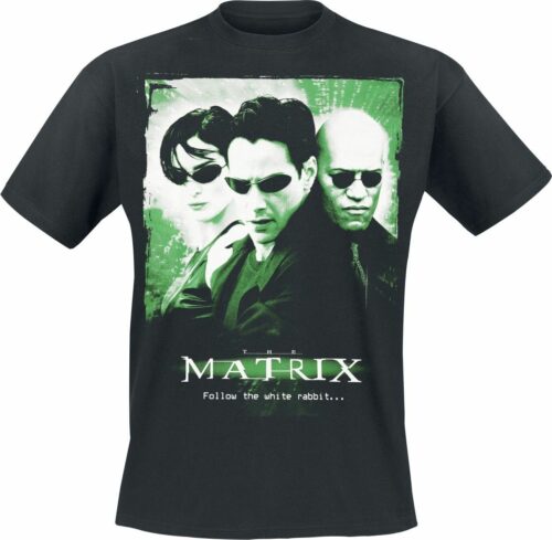 The Matrix Follow The White Rabbit tricko černá