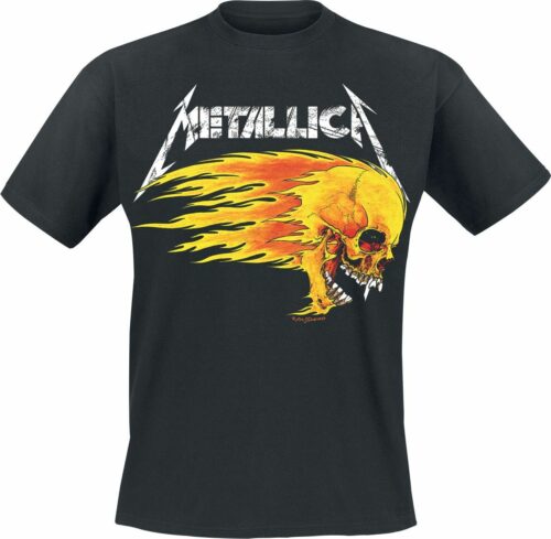 Metallica Flaming Skull Tour Tee tricko černá