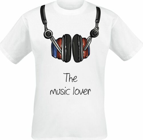 The Music Lover tricko bílá