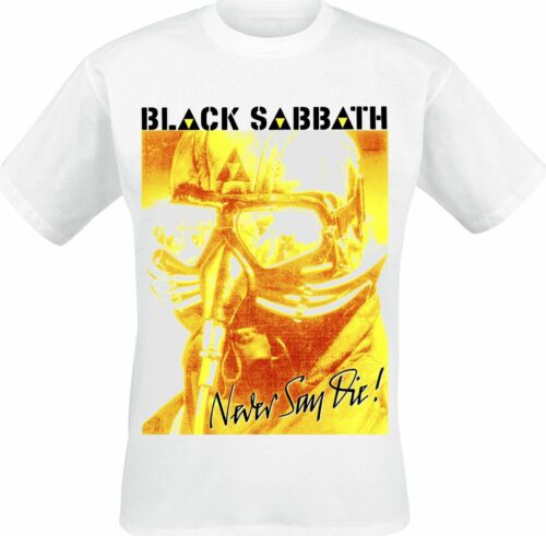 Black Sabbath Never Say Die tricko bílá