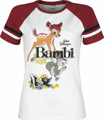 Bambi Classic dívcí tricko bílá/cervená