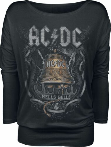 AC/DC Hells Bells dívcí triko s dlouhými rukávy černá