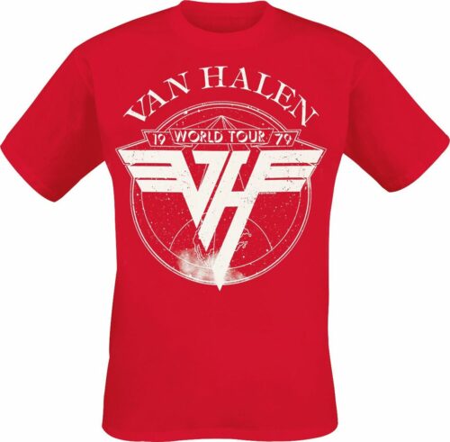 Van Halen 1979 Tour tricko červená