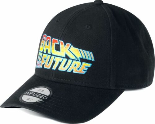 Back To The Future Logo Baseballová kšiltovka černá