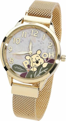 Medvedík Pu Winnie Náramkové hodinky zlatá