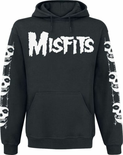 Misfits Skull / Logo mikina s kapucí černá
