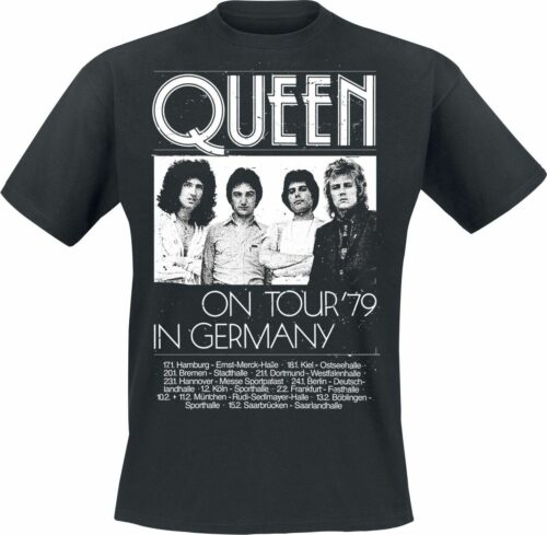 Queen Germany Tour 79 tricko černá