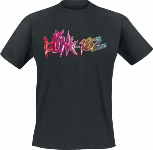 Blink-182 Nine Rainbow Sign Logo tricko černá