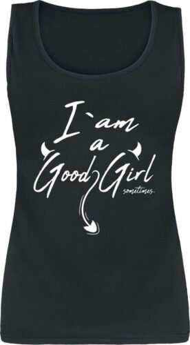 I Am A Good Girl ... Sometimes dívcí top černá