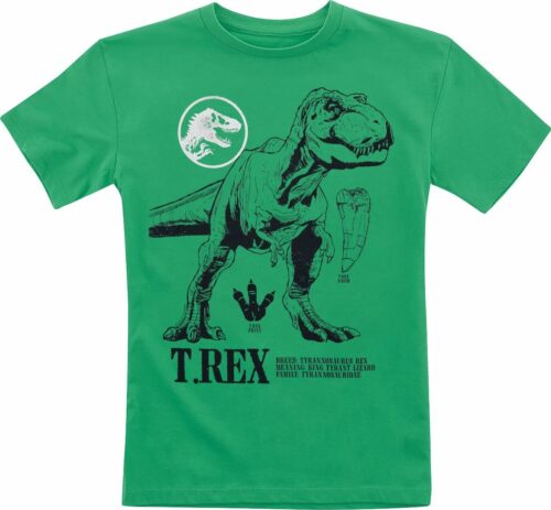 Jurassic Park T-Rex detské tricko zelená