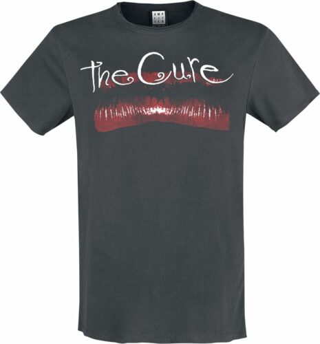 The Cure Amplified Collection - Lips tricko charcoal