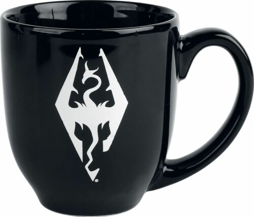 The Elder Scrolls V - Skyrim - Logo Hrnek černá