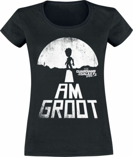 Strážci galaxie I Am Groot dívcí tricko černá