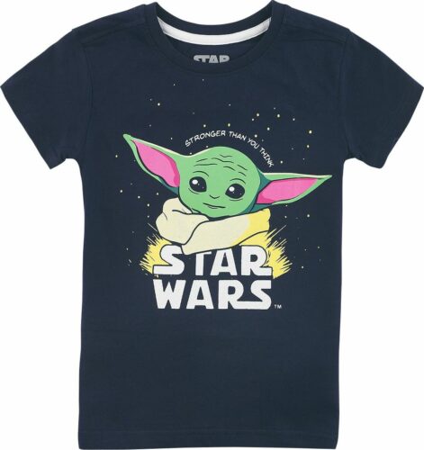 Star Wars The Mandalorian - Baby Yoda - Grogu detské tricko tmavě modrá