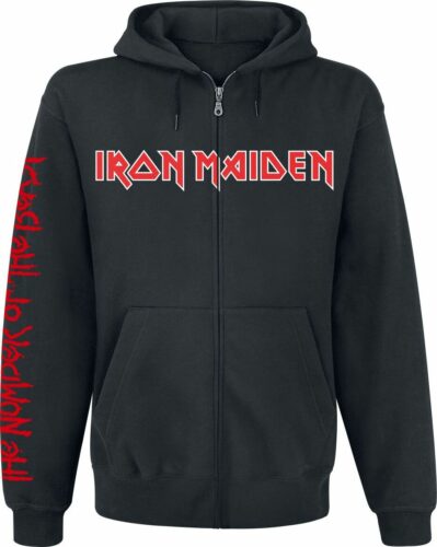 Iron Maiden NOTB mikina s kapucí na zip černá