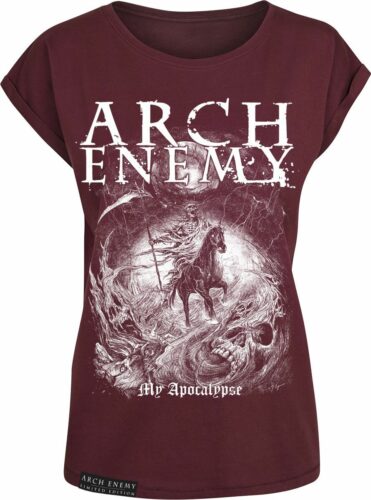 Arch Enemy My Apocalypse - Limited edition dívcí tricko burgundská červeň