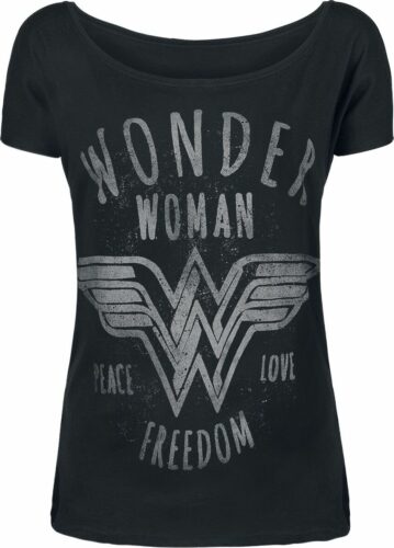 Wonder Woman Freedom dívcí tricko černá