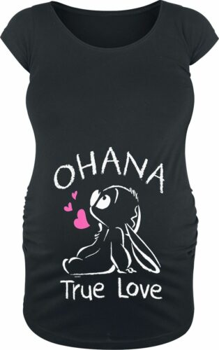 Lilo & Stitch Ohana - Umstandsmode dívcí tricko černá