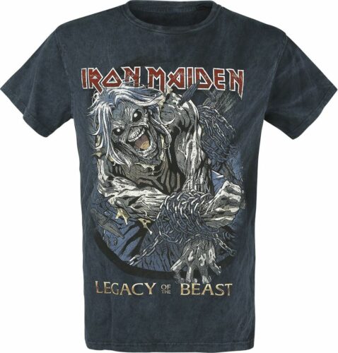 Iron Maiden Legacy Of The Beast tricko tmavě modrá