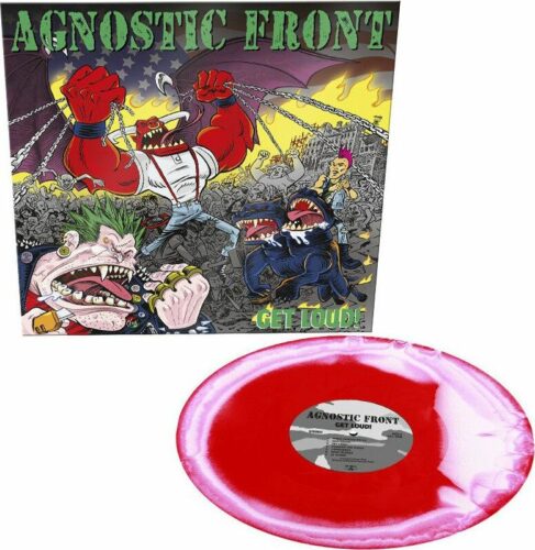 Agnostic Front Get loud! LP cervená/bílá